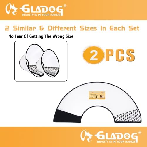 Soft Dog Cone Collar, 2 PCS (for Exact Size) Flexible Plastic Cone for Dogs After Surgery, Dog Recovery Collar, Adjustable E-Collar for Large/Medium/Small Dogs Cat, Comfy Elizabethan Collar (XL) - Image 2