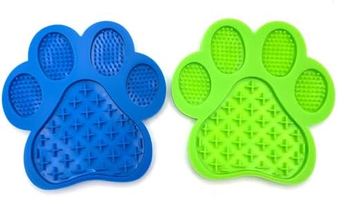 Dog and Cat Licking Pads, 2-Pack Slow Feeder Licking Pads with Suction Cup + Spatula, for Calming Anxiety and Reducing Boredom During Dog and Cat Bath Grooming etc - Image 3