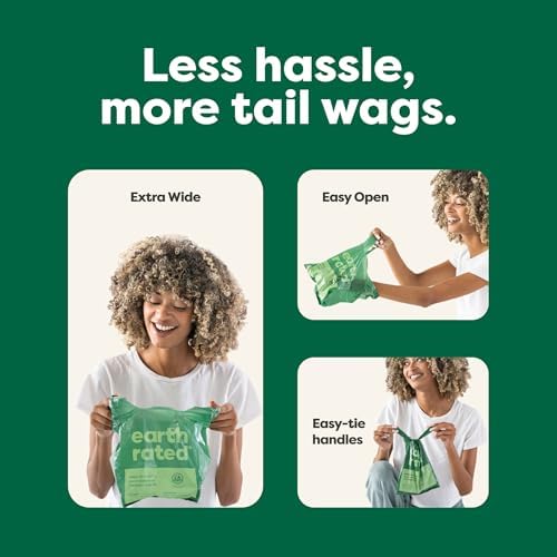 Earth Rated Dog Poop Bags for Dogs, 600 Easy Tie Handle Bags, Lavender - Image 3