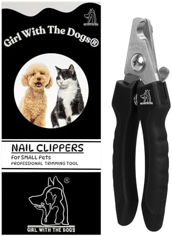 Girl With The Dogs Pet Nail Clippers for Dogs & Cats with Safety Guard by GirlWithTheDogs