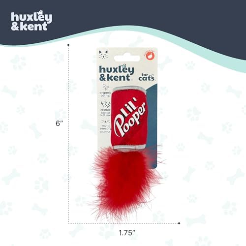 Huxley & Kent Plush Crinkle Catnip Cat Toy, Lil' Pooper - Image 5