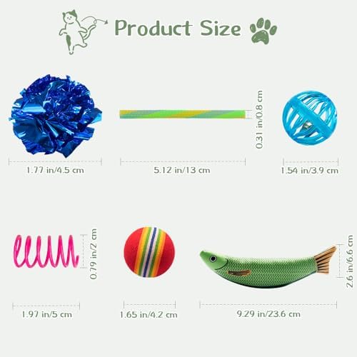 33-Pack Cat Toys for Indoor Cats & Kittens, Interactive Cat Toy - Image 6