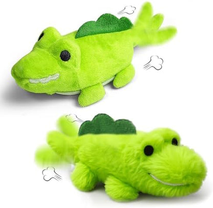 Interactive Cat Toys for Indoor Cats – Auto Moving Alligator with 360° Random Movement & Tail Wagging, Rechargeable Cat Exercise Toy with Catnip, Self-Play Fun for Bored Adult Cats-Set by ZelingHTL