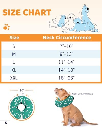 Supet Inflatable Dog Cone Collar Alternative After Surgery, Doggie Neck Donut Collar Recovery ECollar for Post Surgery, Soft Dog Cone for Small Medium Puppies Cats - Image 6