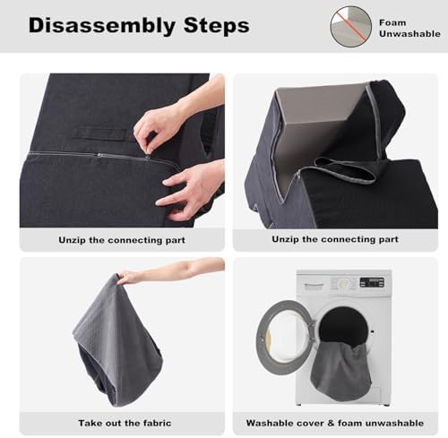 ZOMISIA Dog Ramp for Large Dogs with Tunnel, 24" H 5 Steps for High Bed - Image 6