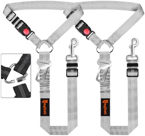 Laqibak Removable Dog Seat Belt Harness for Car, 3 in 1 Pet Seatbelt Leash by laqibakProductcollection