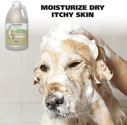 Wahl USA Dry Skin & Itch Relief Pet Shampoo for Dogs – Oatmeal Formula with Coconut Lime Verbena Scent - 64 Oz - Model 821004-050 - Image 2