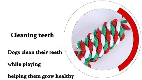 Dog Chew Toys, Christmas Dog Ball Rope Toy Set of 2 - Image 5