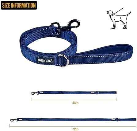 OneTigris No-Pull Dog Leash with Handle for Medium Large Dogs (Blue, 6FT) - Image 3