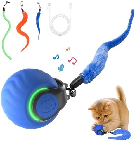 2026 Interactive Cat Toys with Bird Sounds & 3 Modes for Indoor Cats Play by Geamen