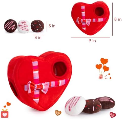 Hollypet Squeaky Hide and Seek Dog Toys for Small and Medium, Chocolate - Image 2