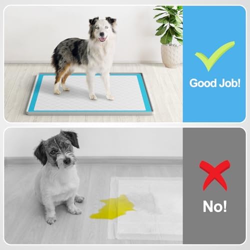 Filmicy Pee Pad Holder for Dogs,Silicone Dog Puppy Pad Holder, 24 x 24 No Spill Raised Lip High Edge,Portable, Leak-Proof Mat Holder for Dog Training Pads,Square Potty Trays for Home Floor Protection - Image 3