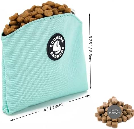 Dog Treat Pouch Magnetic Closure Small Dog Training Treat Pouch Pocket Sized Small Dog Treat Pouch with Clip (mint green) - Image 4