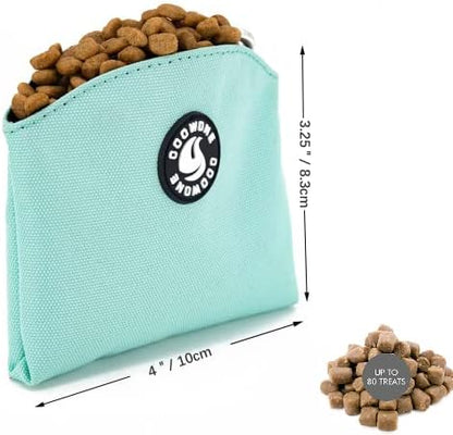 Dog Treat Pouch Magnetic Closure Small Dog Training Treat Pouch Pocket Sized Small Dog Treat Pouch with Clip (mint green) - Image 4