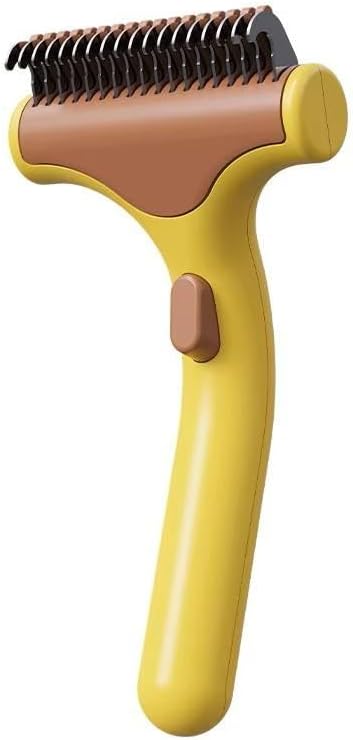Undercoat Rake for Dogs & Cats, Self-Cleaning Deshedding Grooming Tool by Unknown