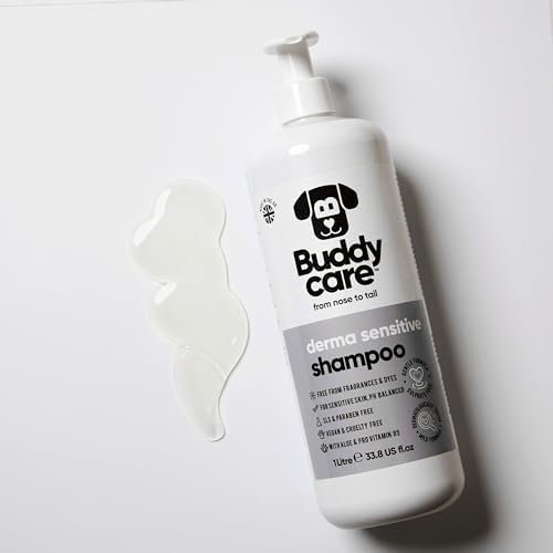 Derma Sensitive Dog Shampoo by Buddycare | with Aloe Vera and Pro Vitamin B5 (33.8oz) - Image 4