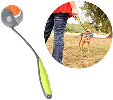 PAWISE Dog Ball Launcher for Small & Medium Dogs, 12.2" Dogs Fetch Toy with Tennis Bal, Portable Hands-Free Pick-Up Thrower for Indoor & Outdoor Play - Image 2