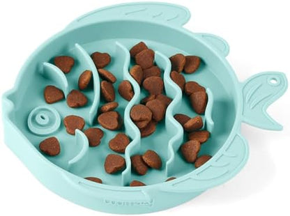 Coomazy Slow Feeder Cat Bowl Silicone Pet Puzzle Feeder for Slow Eating by Coomazy