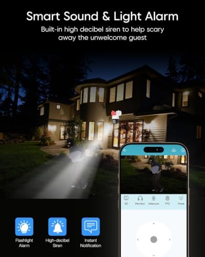 VSTARCAM 3MP Pet Cameras, Security Camera Indoor, Interactive Cat/Pet Camera with Phone App, 2.4GHz with IR Night Vision, AI Motion Tracking, 2-Way Audio, 24/7 Cloud & SD Card Storage - Image 2