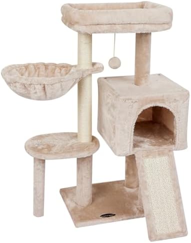 Cute Cat Tree Kitten Cat Tower Condo Furniture Scratching Posts Hammock B by FISHNAPthemeaningisthatcatliketoeatfishandhaveanaphopeyourbabylikeit