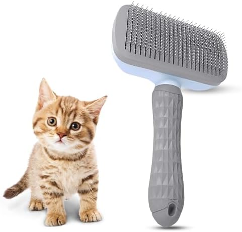 Ultimate Pet Brush - Self-Cleaning Cat & Dog Grooming Tool | Deshedding Brush for Long & Short Hair | Reduces Shedding, Hairballs & Loose Fur | One-Click Hair Removal Comb. by Unknown