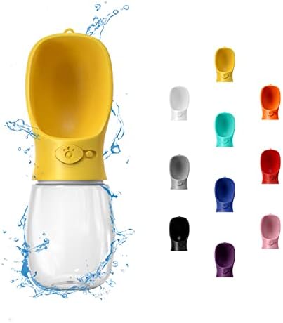 WePet Portable Dog Water Bottle, 12 OZ, Leak Proof Puppy Water Dispenser with Drinking Feeder for Pets Outdoor Walking, Hiking, Travel, Food Grade Plastic by WePet
