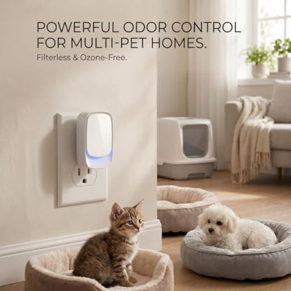 Cat Litter Odor Deodorizer, Plug In, Safe Air Purifier for Pets - Image 5