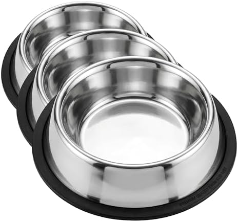 Loving Pets Standard No-Tip Dog Bowl, 8-Ounce (Pack of 3) by Loving+Pets