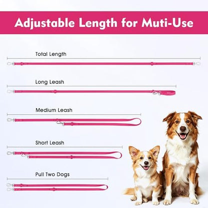 Wisedog Waterproof Dog Leash, Rose Violet, 5 ft × 3/4 in - Image 5