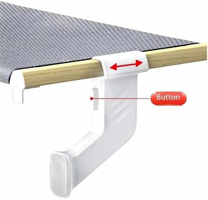 Cat Bed Window Sill Perch,Adjustable Cat Bedside Hammock Metal Frame Kitten Shelf Windowsill for Indoor Large Heavy Cats No Drilling Window Sill Extender for Pets (Wood, M) - Image 4