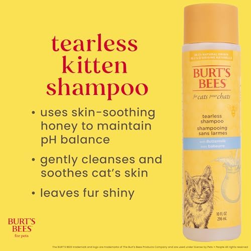 Burts Bees for Pets Tearless Kitten Shampoo with Buttermilk, 10 Fl Oz, 6-Pk - Image 3