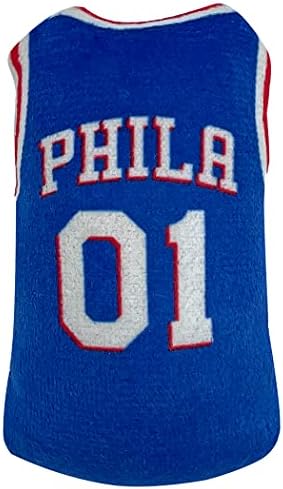 BEST PLUSH NBA 76ERS Cat Toys - 3pc Set: Jersey, Basketball & #1 Fan. Filled with Fresh Catnip. Beautiful Team Logos - Image 2
