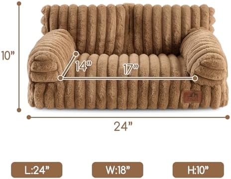 Hollypet Small Dog Large Cat Bed Puppy Couch Beds for Pets up to 25 lbs - Image 3