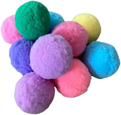 Premium Soft Pom Pom Balls for Kittens - Lightweight, Interactive, Assorted Colors - Plush Toy Balls for Kitten Training and Play - Pet Products for Cats (2.0 Inches 10 Balls) - Image 5