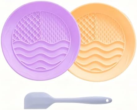 2 Pack Dogs Cats Lick Mat, Silicone Slow Feeder with Suction Cups by Wfciosdv