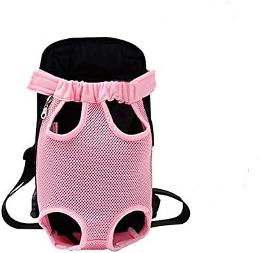 Dog Carrier Pink Legs Out Front Pet Carrier Backpack Comfortable Puppy Bag with Shoulder Strap and Sling for Travel Hiking Camping Outdoor by YINGJEE