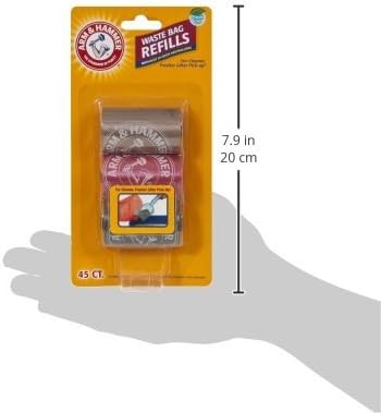 Arm & Hammer 2-in-1 Litter Scoop and Waste Bags Refills, Odor Control with Activated Baking Soda, Fresh Scent, 3 Count