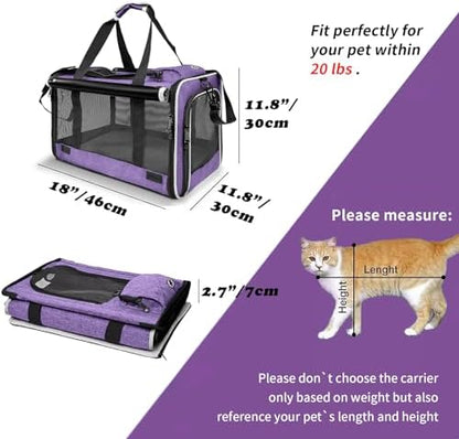 GAPZER Carrying Bag Yorkie Dog Travel Kennel Ventilated Soft Pet Carrier - Image 6
