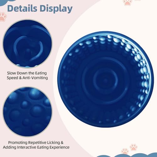 Dog Lick Bowl, Non-Slip Freeze Slow Feeder Small Medium, 1.6 Cup - Image 3
