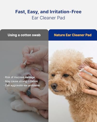 PETHROOM Nature Ear Cleaning Pads – Hypoallergenic Microfiber Pads for Dogs & Cats, Gentle Daily Ear Care that Removes Dirt & Wax Safely, 50 Count - Image 3