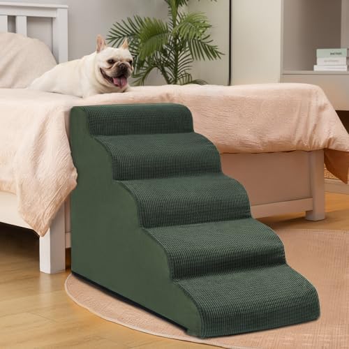 Aodisman Dog Stairs for High Bed,5-Step Pet Ramp for Small Dogs and Cats - Image 4