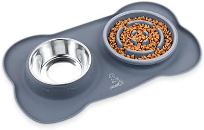 Pecute Slow Feeder Dog Bowls to Slow Down Eating, Dog Slow Feeder Bowl by pecute