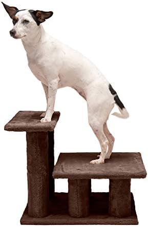 Furhaven Steady Paws Multi-Step Pet Stairs for High Beds & Sofas - Brown, 3-Step - Image 5