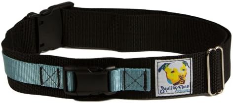 Squishy Face Studio Hands Free Dog Leash Belt - Medium-Large - Ocean Blue by Squishy+Face+Studio