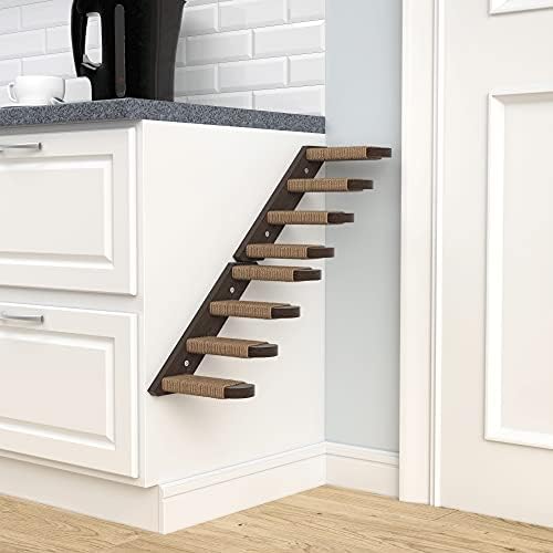 Cat Steps - Solid Rubber Wood Cat Wood - Wall Mounted Cats Shelves - Image 4
