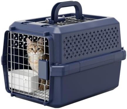 RIZZARI Travel Crate Small Dog Carrier: Secure Door Portable Handle Design by RIZZARI
