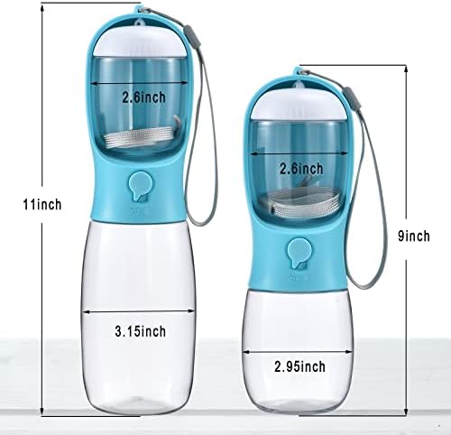 Cibaabo Dog Water Bottle Portable with Food Container & Filter for Travel - Image 6