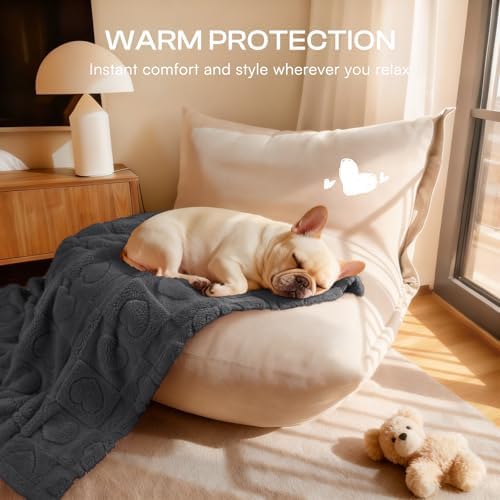 Luciphia 2 Pack Small Dog Blanket, Cozy Fleece Throw for Puppy Cat,57"x40" - Image 5
