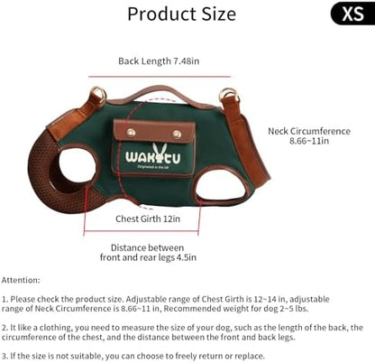 Wakytu Dog Lift Harness Dog Carrier Sling for Small Dogs & Cats,XS - Image 5