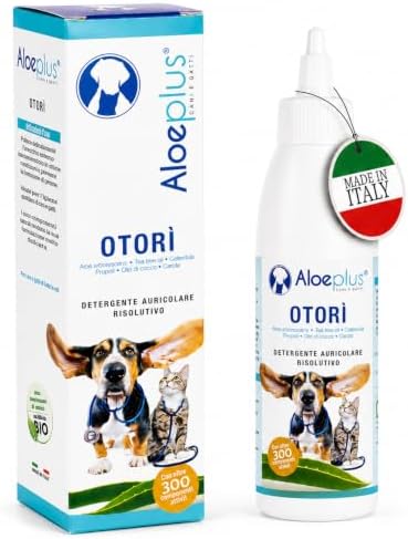 Otorì Cat and Dog Ear Cleaner 125ml – Natural Ear Wash for Pets with Organic Aloe Arborescens, Tea Tree Oil and Calendula – Gentle Hygiene and Soothing Formula by Unknown